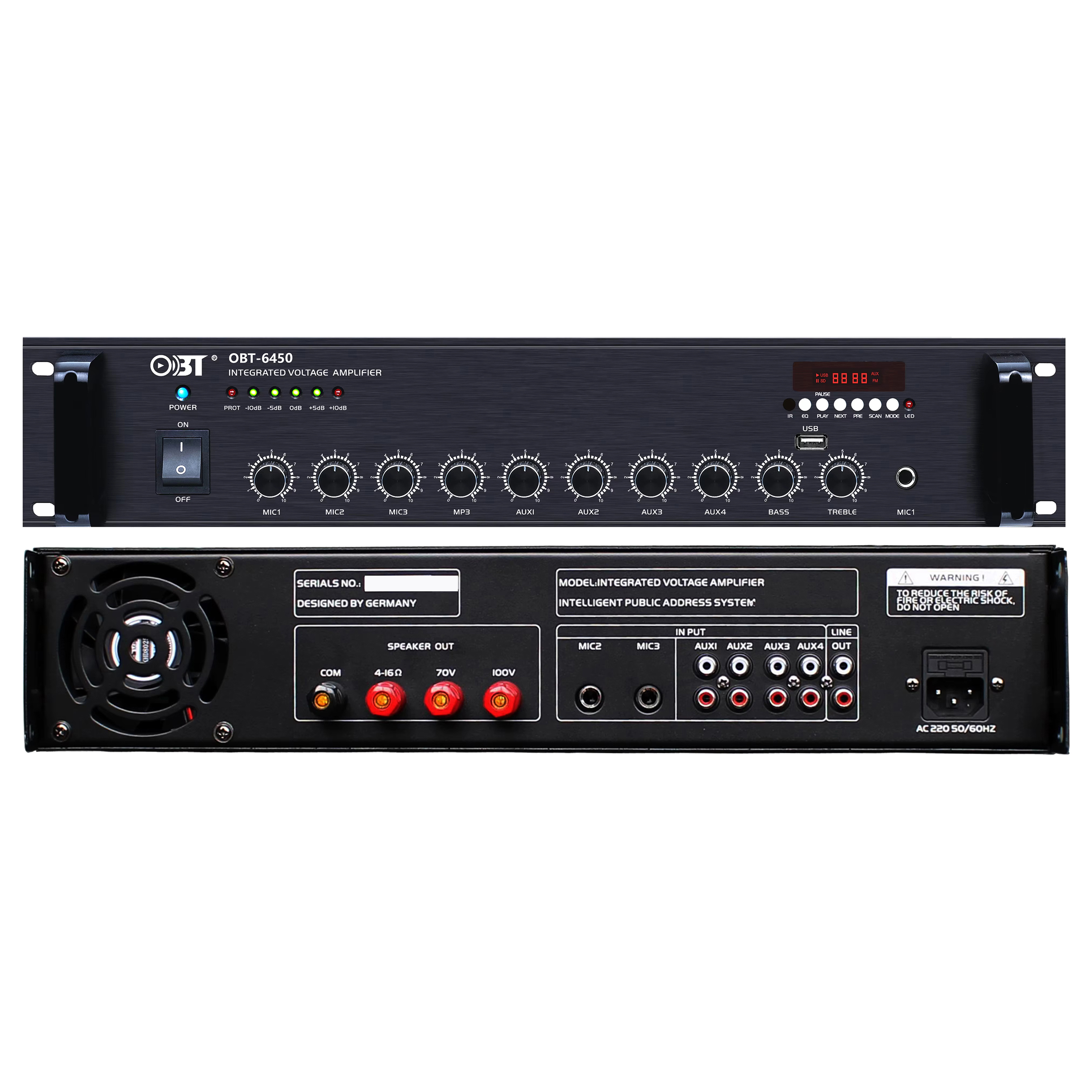 合并定壓功放機(jī) OBT-6450